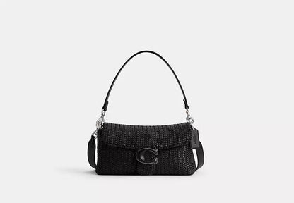 Sac à Porté épaule Souple Tabby Argent/Noir